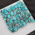420 Ct/39 Pcs Natural USA Blue Turquoise Mix Cab Loose Wholesale Gemstones Lot
