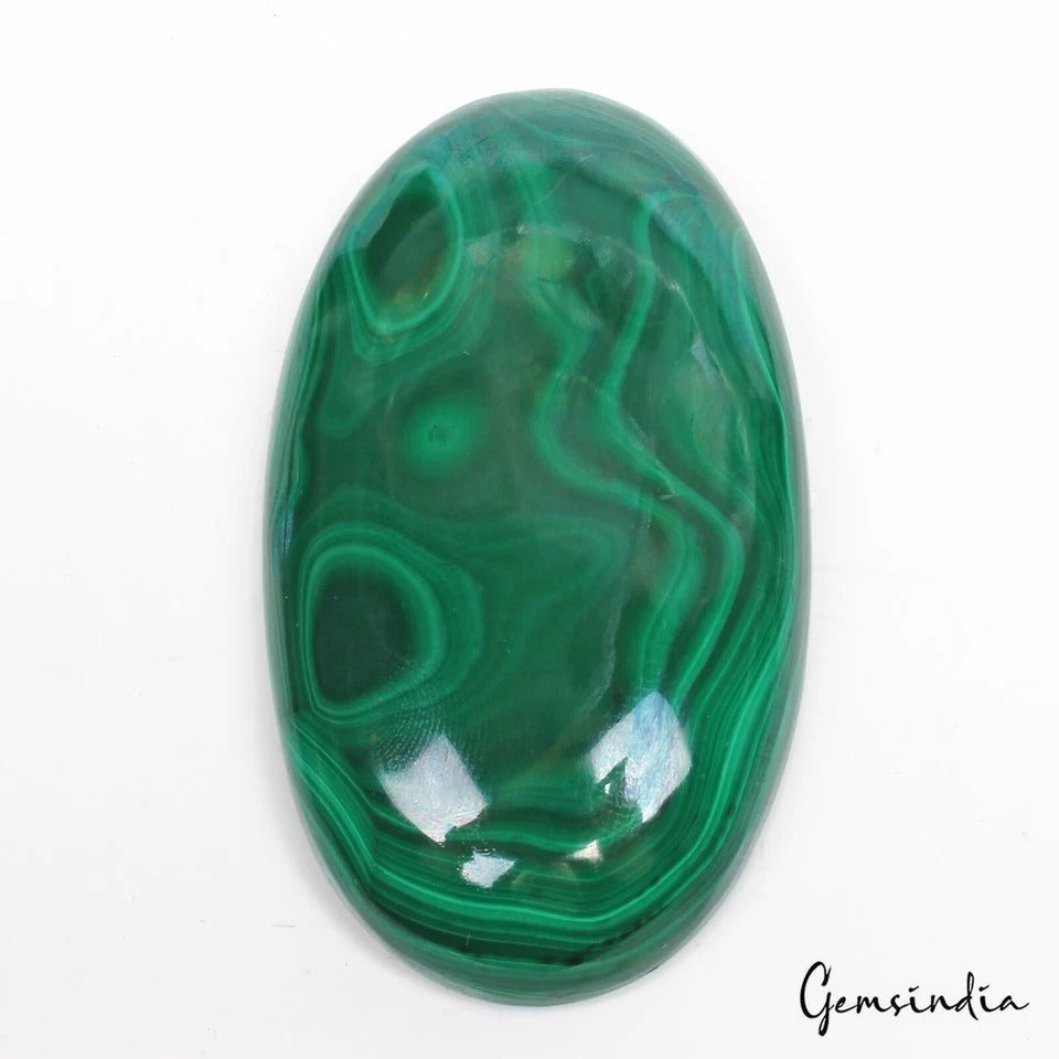 560 Ct Natural Untreated Green Malachite Artistic Design Oval Cab Loose Gemstone
