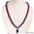 Ruby Necklace, Color Enhanced — 25mm, 500 Ct