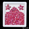 Ruby Lot, Loose Gemstone, Pink Red — 125 Pieces, 5mm to 6mm, 50 Ct, Madagascar