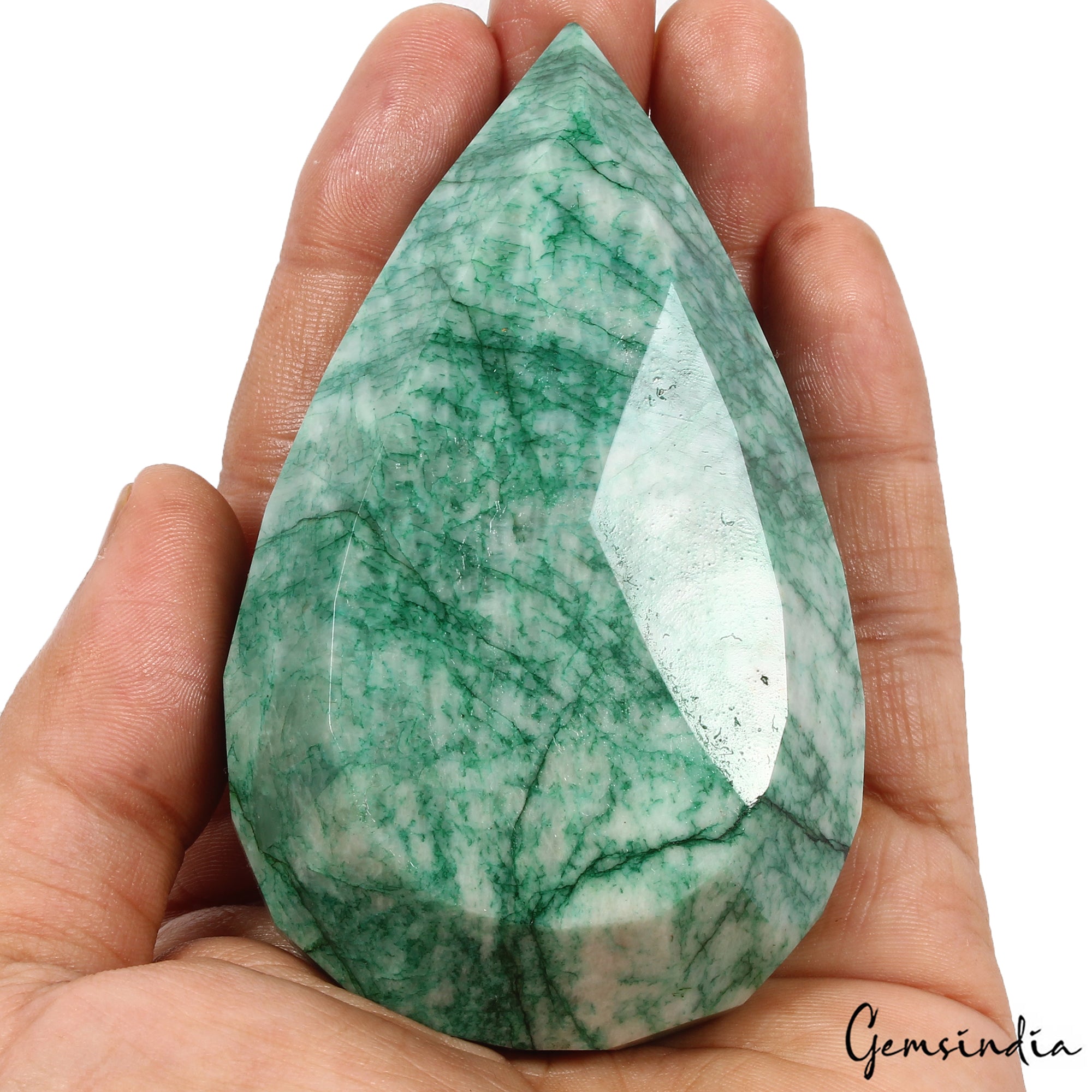 1250 Cts Natural Brazilian Green Emerald Pear Faceted Earth Mined Loose Huge Gem