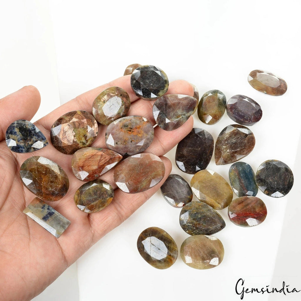 1400 Ct/26 Pcs Natural Untreated Multi-Color Sapphire Mix Cut Wholesale Gems Lot
