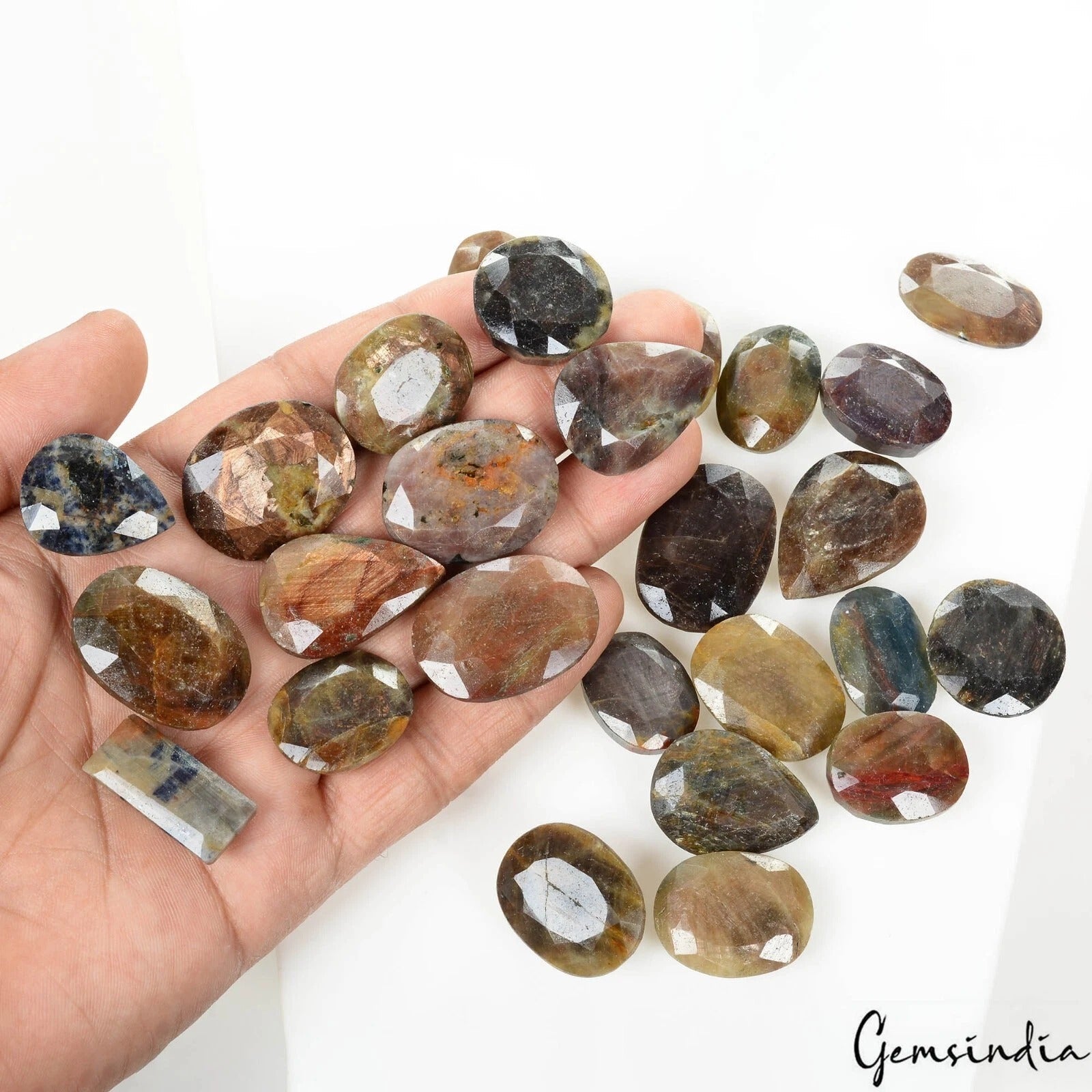 1400 Ct/26 Pcs Natural Untreated Multi-Color Sapphire Mix Cut Wholesale Gems Lot
