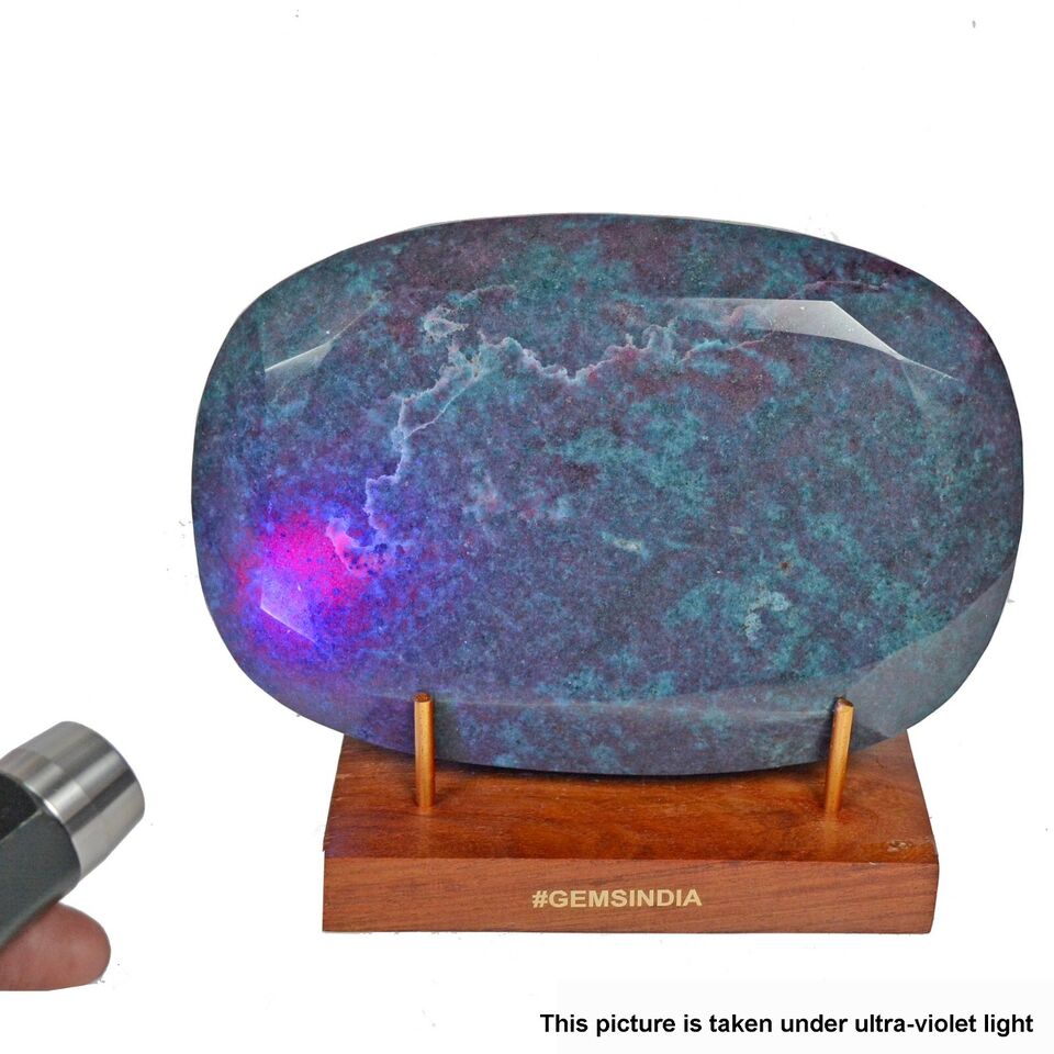 Natural Ruby Kyanite 3.9 Kilo Collectors Grade Untreated Oval Faceted Gemstone