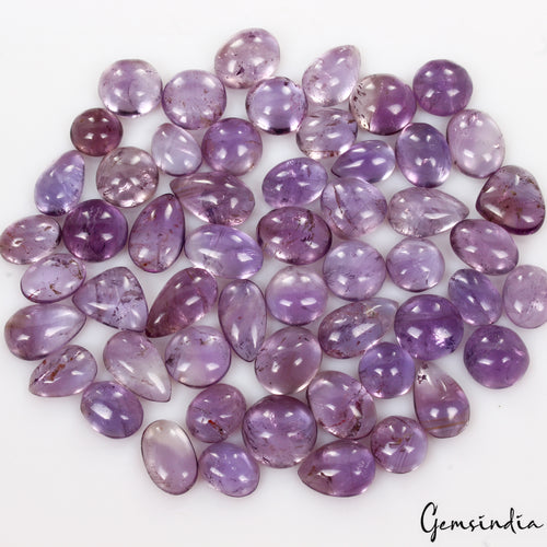 Amethyst Cabochon, Untreated, Purple — 10mm to 17mm, 300 Ct, Madagascar