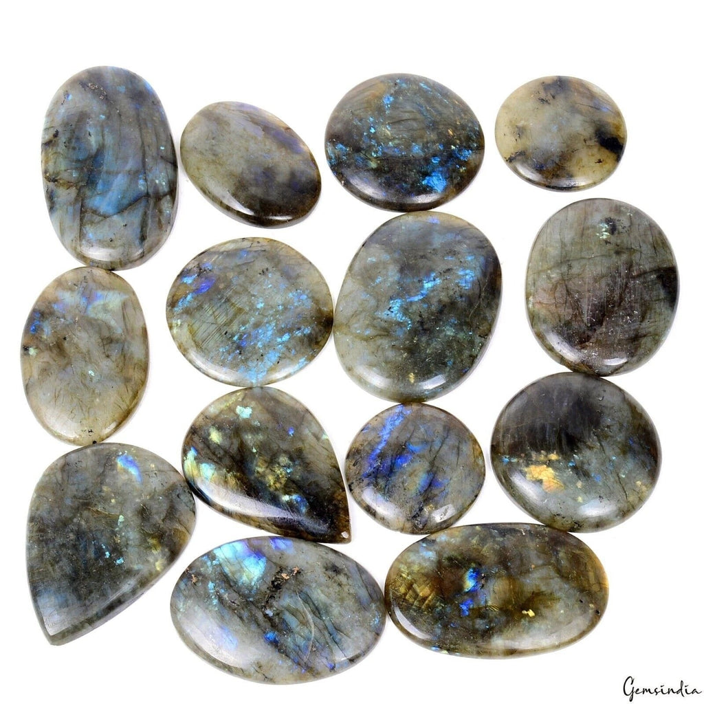 2500 Cts Natural Labradorite Lot Mixed Shape Loose Huge Gemstones 44-77mm 14 Pcs