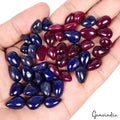 Ruby Lot, Cabochon, Color Enhanced — 45 Pieces, 12mm to 16mm, 400 Ct