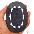 African Blue Sapphire Loose Gemstone, Color Enhanced — 117x82x40mm, 4220 Ct, Africa