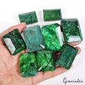 2500 Cts/9 Pcs Natural Green Brazilian Emerald Octagon Cut Loose Wholesale Gems