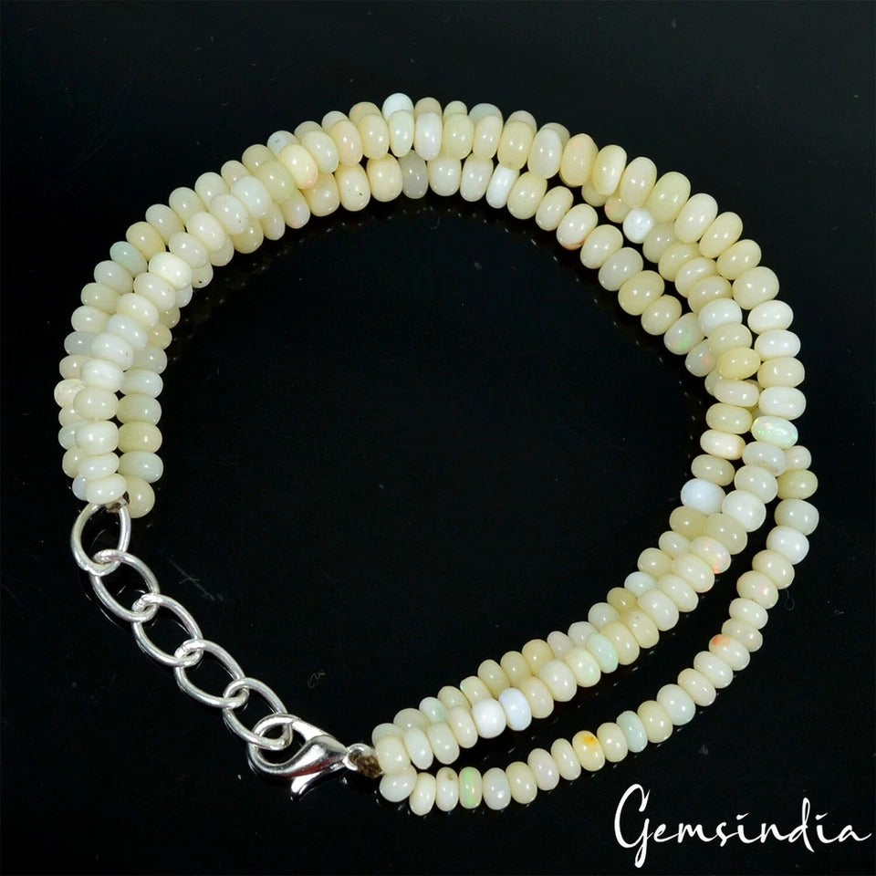 Opal Bracelet, Untreated — 4mm to 5mm, 52.50 Ct, Australia