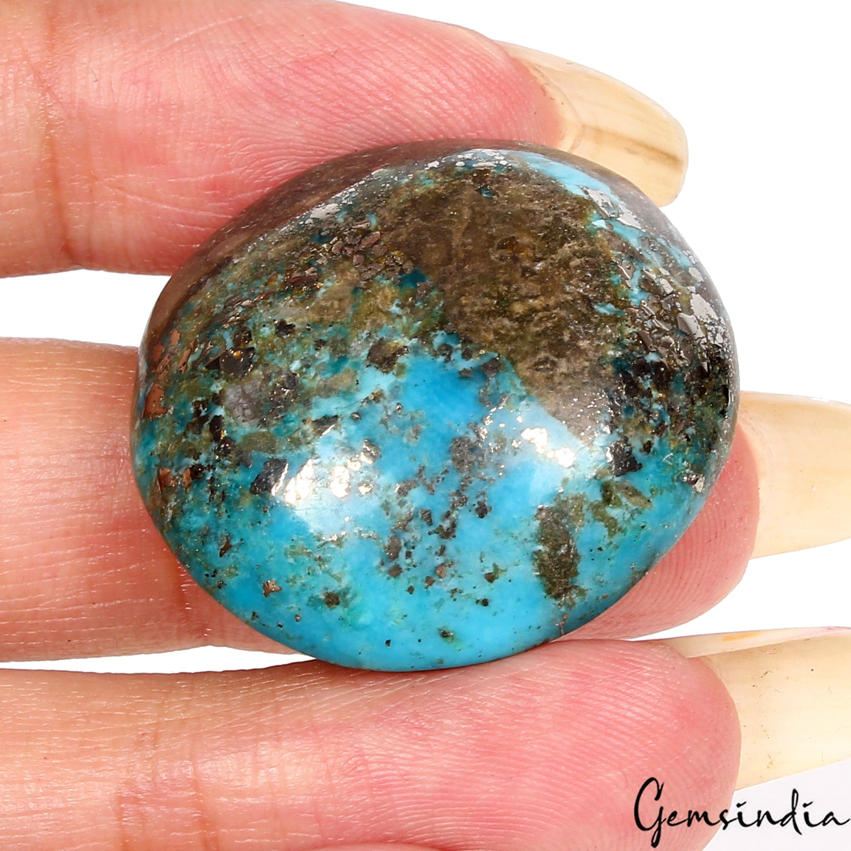 62.40 Cts Certified Natural Turquoise Huge Top Quality Loose Untreated Gemstone