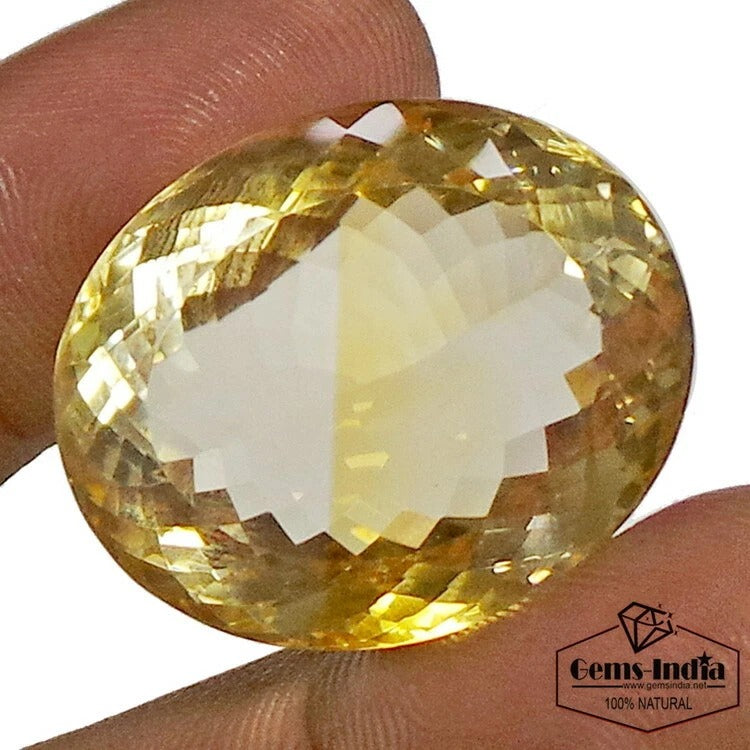 Large & Clean 69.00 Cts Natural Yellow Citrine Oval Cut Loose Unheated Gemstone