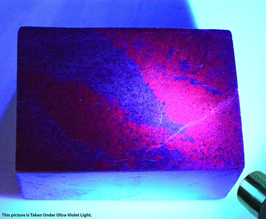 2.5 Kg Big Natural Ruby Kyanite Brick Shape Rectangular Rare Untreated Gemstone