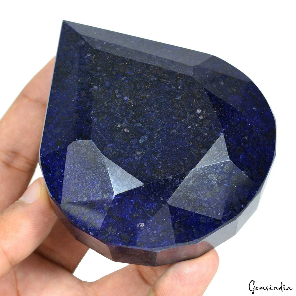 2380 Ct Natural Blue Sapphire Pear Faceted Earth Mined Huge Size Loose Gemstone