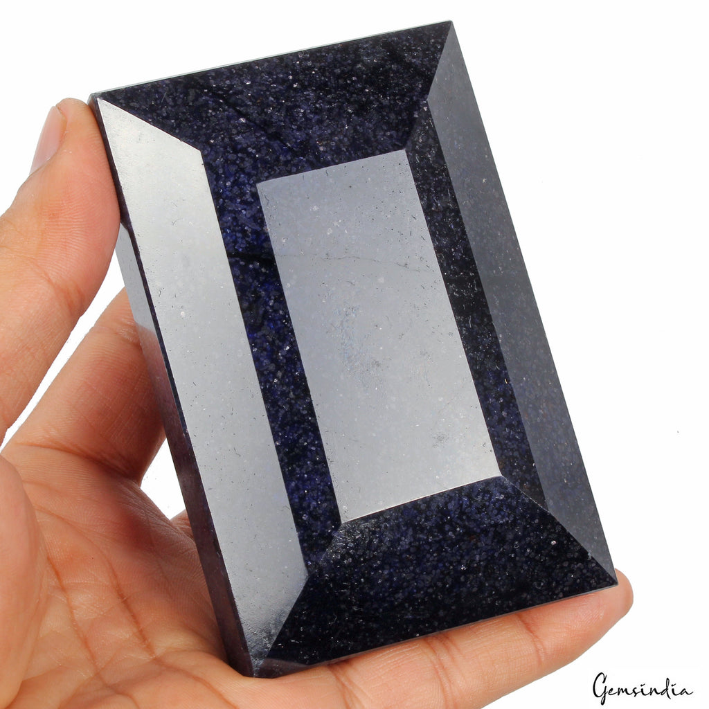 3450 Ct Natural Dark Blue Sapphire Faceted Museum Size Earth Mined Huge Gemstone