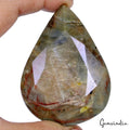 1020 Ct Natural Brown Untreated Sapphire w/Red Streaks Pear Cut Earth Mined Gem