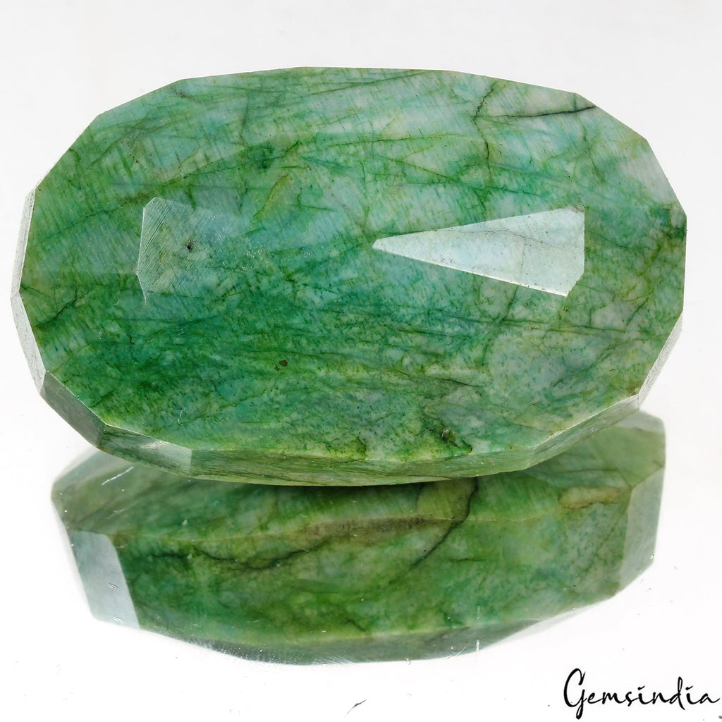 Certified 500 Cts Natural Finest Green Brazilian Emerald Oval Cut Loose Gemstone