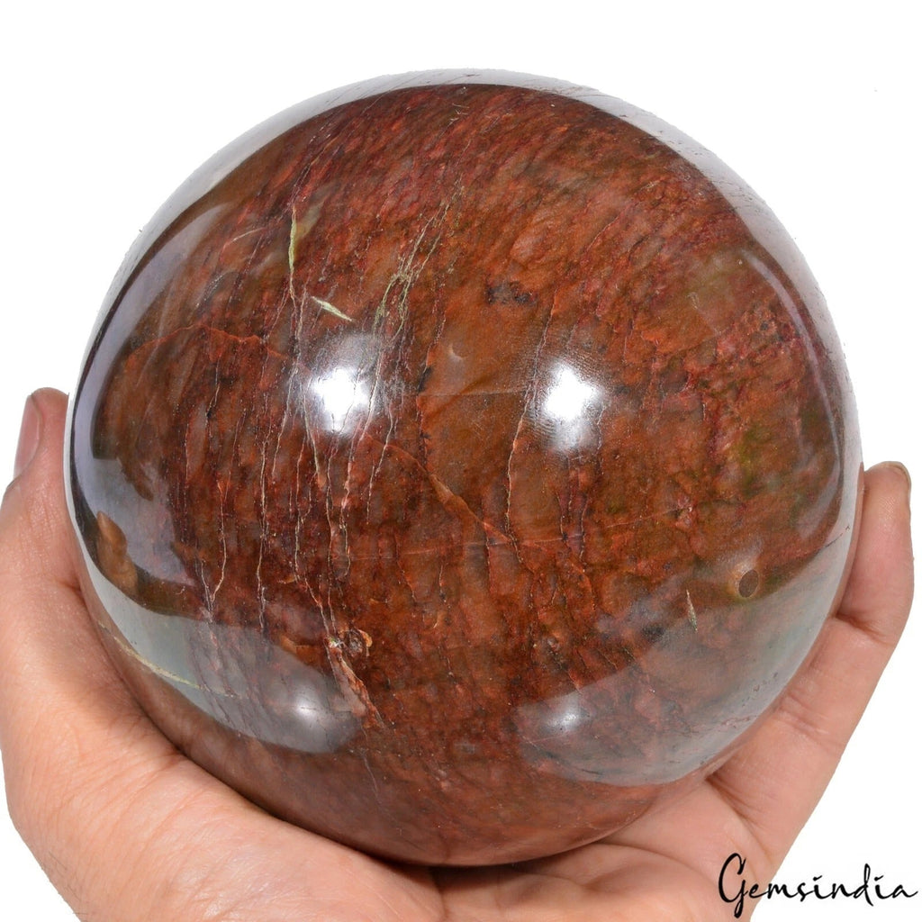2.48 Kg Natural Brown Jasper Crystal Healing Chakra Spirit Huge Gem Sphere 4.7"