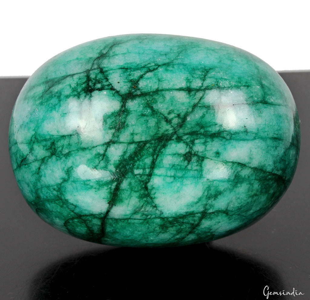 1450Ct Natural Huge Green Emerald Earth-Mined Museum Size Oval Cabochon Gemstone