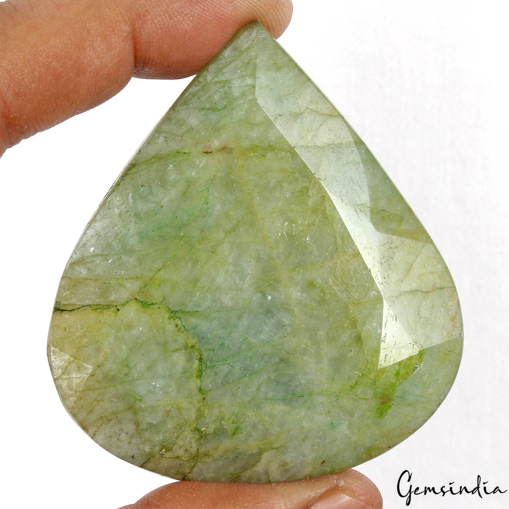Emerald Loose Gemstone, Green — 63x57x21mm, 480 Ct, Brazil