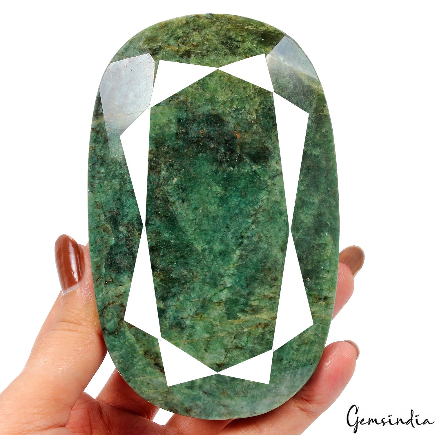 2300 Ct Natural Green Brazilian Emerald Oval Cut Museum Size Gemstone ~115x71mm