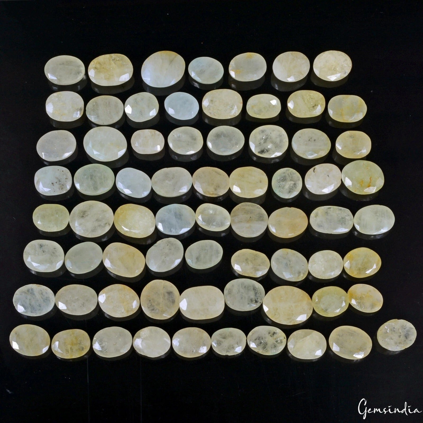 79 Pcs Natural Yellow Beryl Heliodor Oval Faceted Cut 770 Cts Loose Gemstone lot