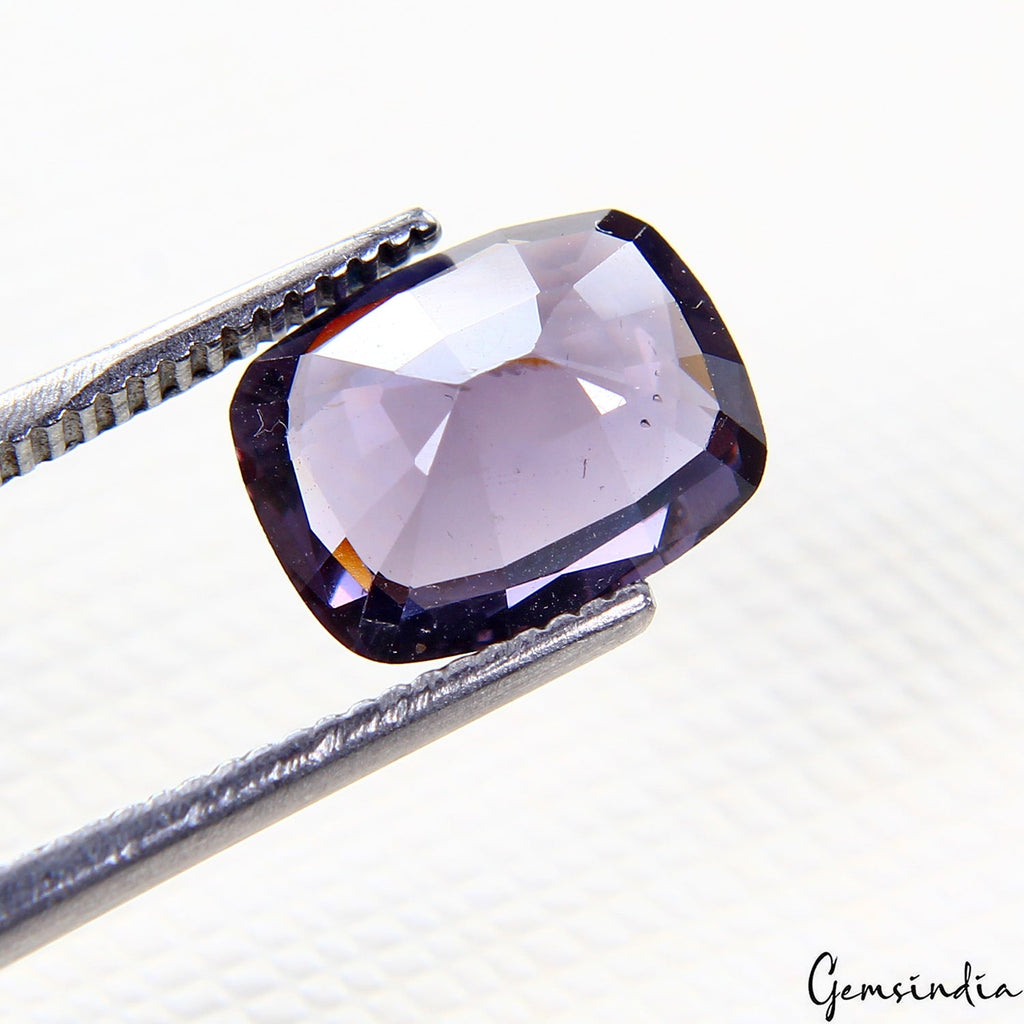 Natural Purple Spinel Faceted Cushion Cut ~ 1.80 Ct Vivid Color, Untreated Gem