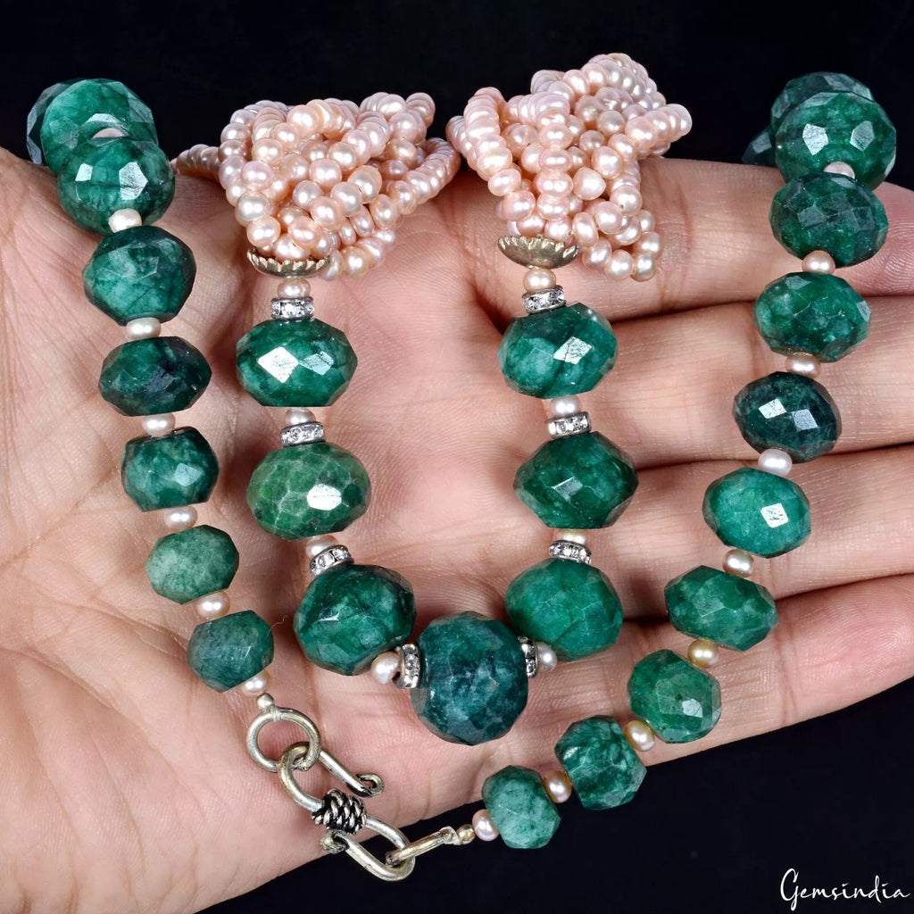 Emerald Necklace, Color Enhanced — 4 mm to 15mm, 735 Ct