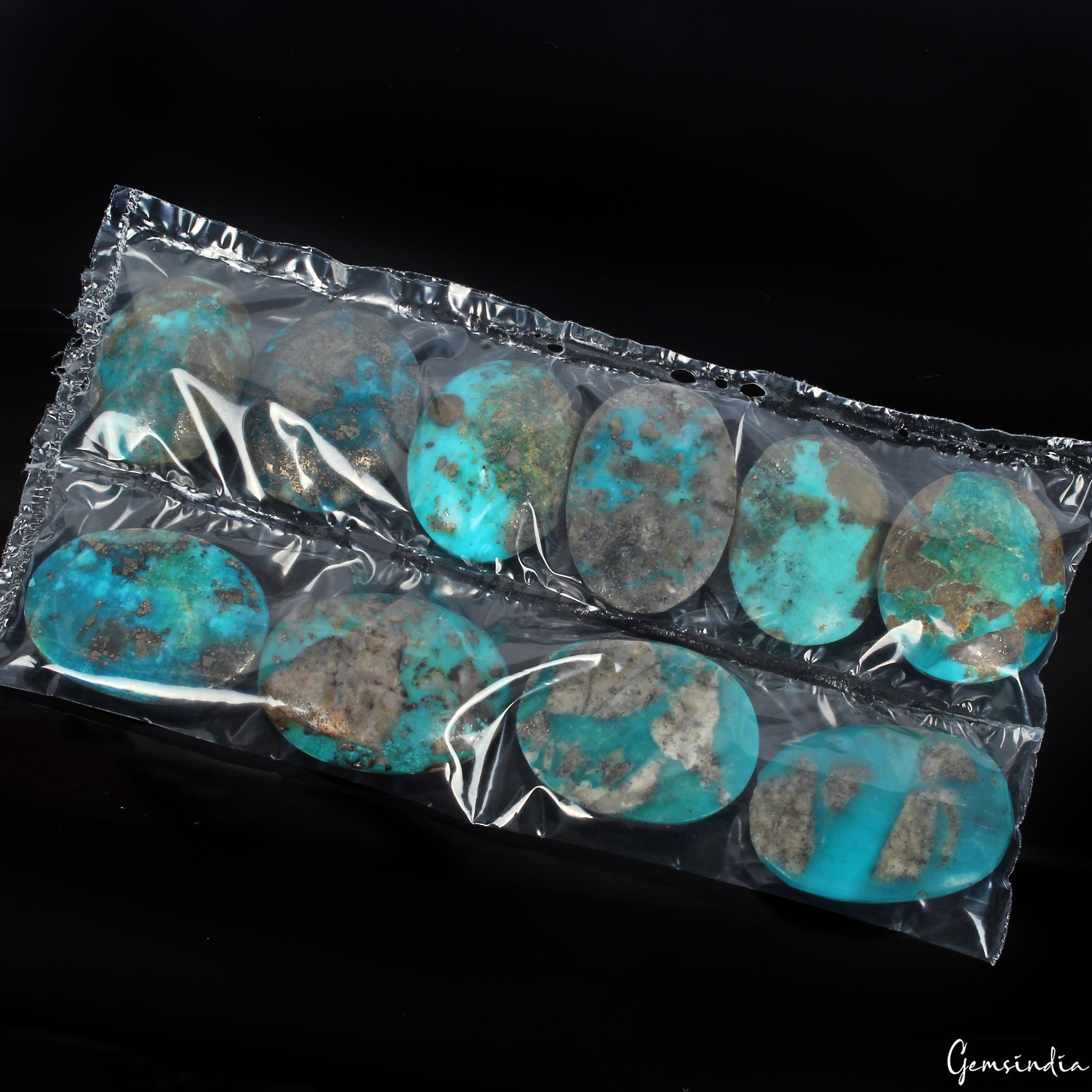 10 Pcs Natural Turquoise Top Quality 21-25mm Cabochon Untreated Loose Gemstones