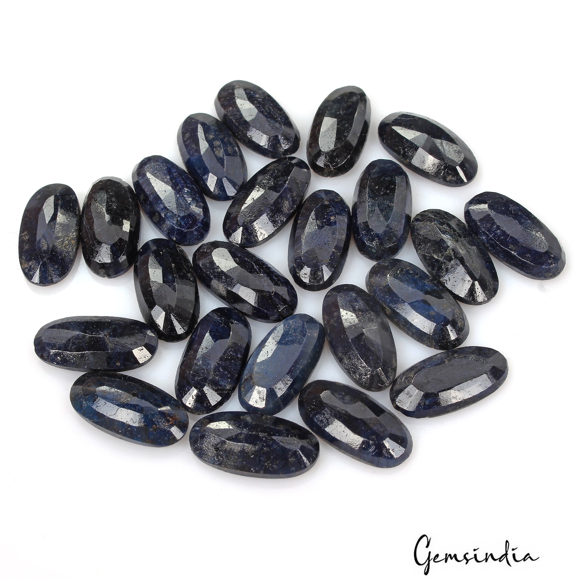 Certified 254 Cts/23 Pcs Natural Blue Sapphire Oval Calibrated 19x10mm Gems Lot