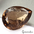 89.40 Ct Natural Untreated Smoky Crystal Quartz Pear Faceted Cut Loose Gemstone