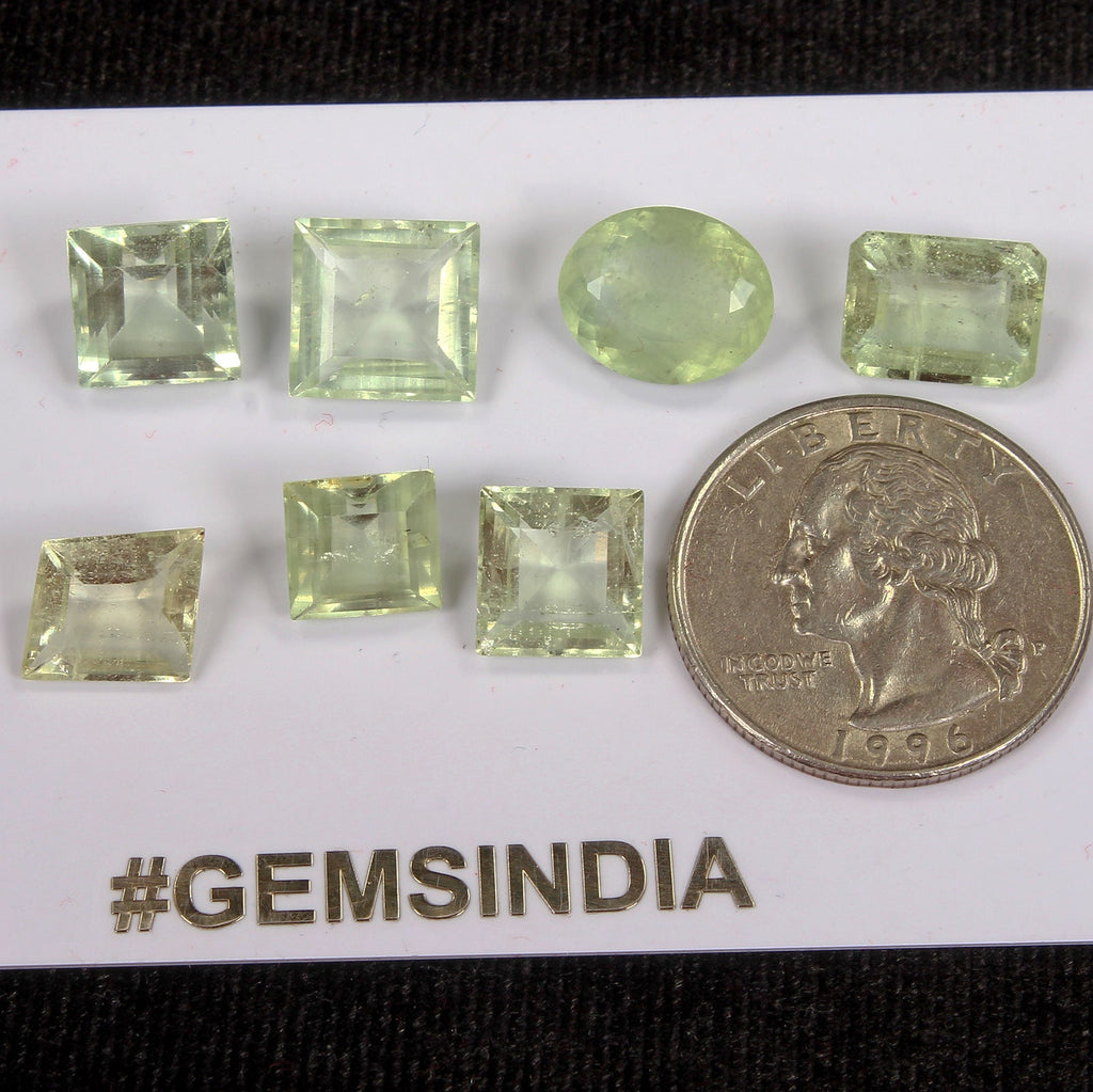 27.20Ct Natural Green Aquamarine Mix Cut Loose Top Grade Certified Gemstones Lot