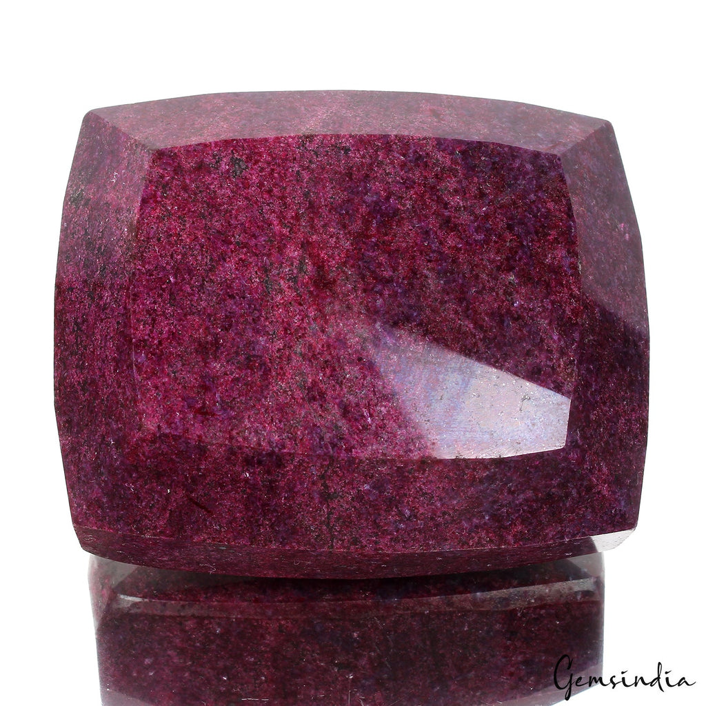 1760 Ct Natural Red Ruby Cushion Cut Earth Mined Museum Size Gemstone 70x51x31mm
