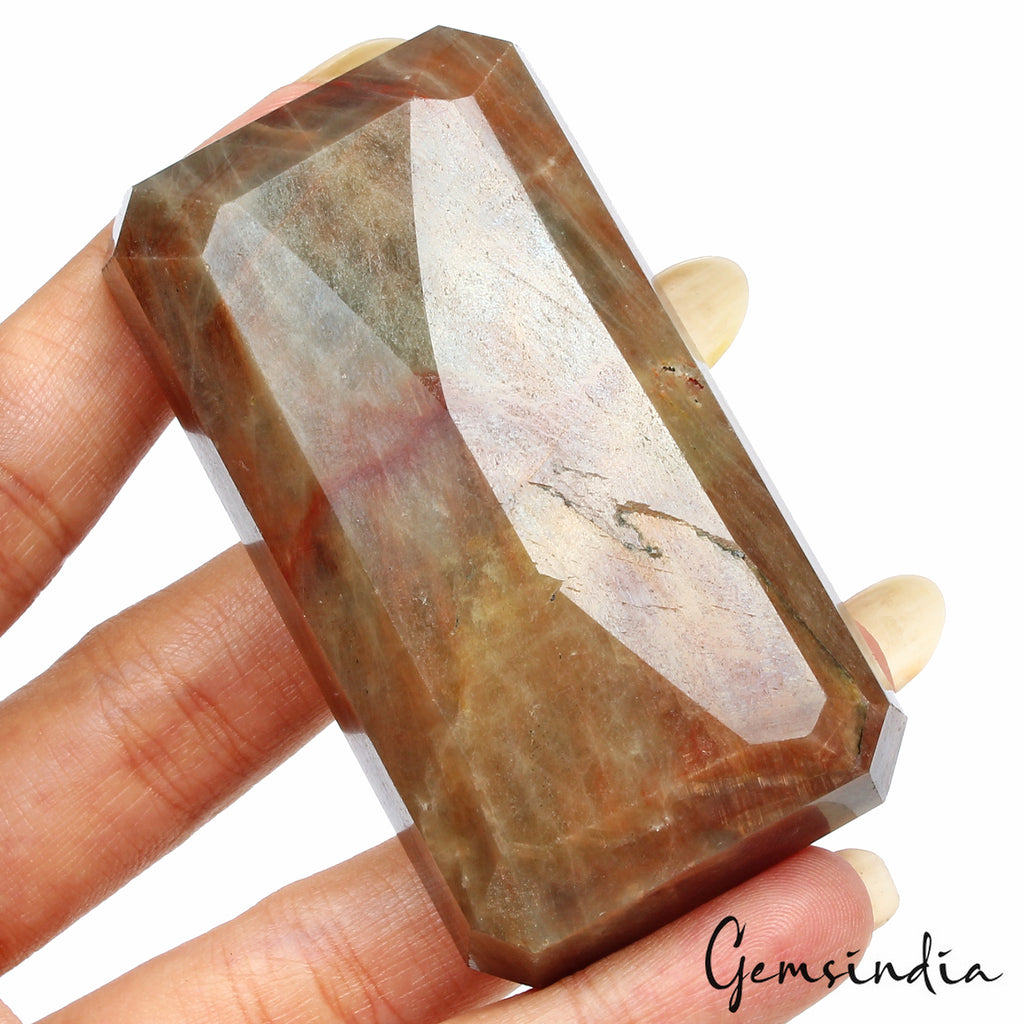 Sapphire Loose Gemstone, Octagon Cut, Untreated — 70x38x18 mm, 700 Ct