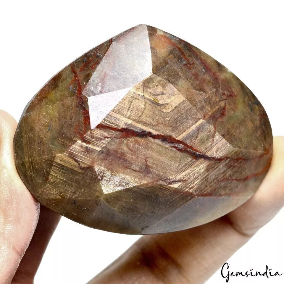Sapphire Loose Gemstone, Untreated, Brown — 64 x 50 x 24mm, 790 Ct, Madagascar