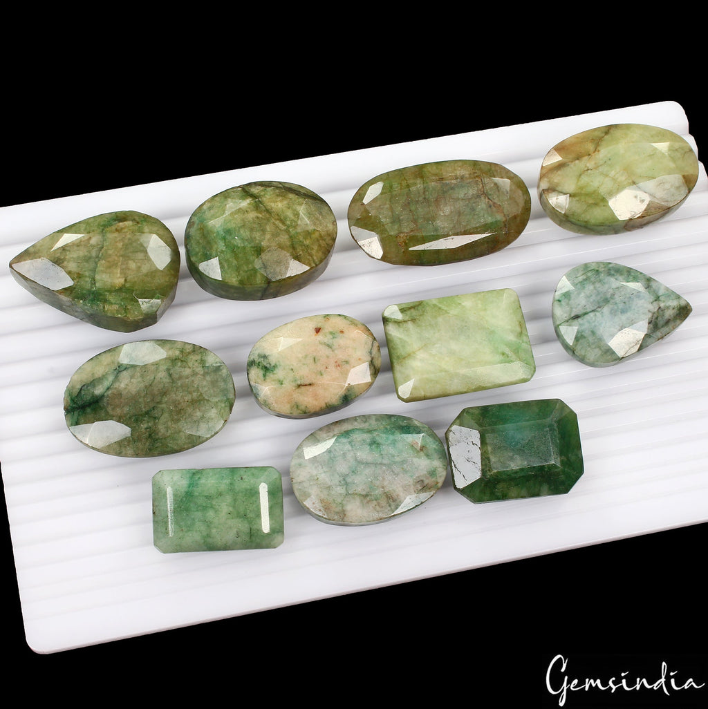 1700 Cts Natural Brazilian Emerald Mix Cut Earth Mined Gems Wholesale Bulk Lot