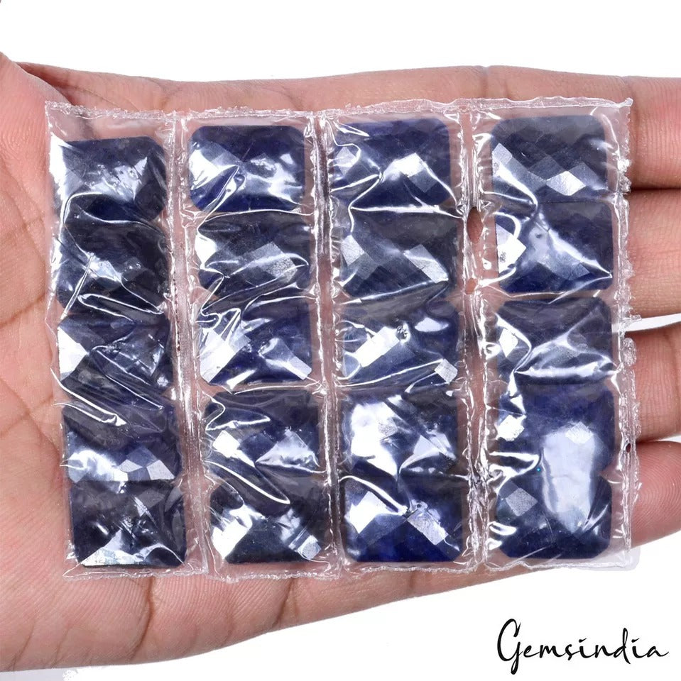 Blue Sapphire Lot, Loose Gemstone — 20 Pieces, 15x12mm, 231.10 Ct