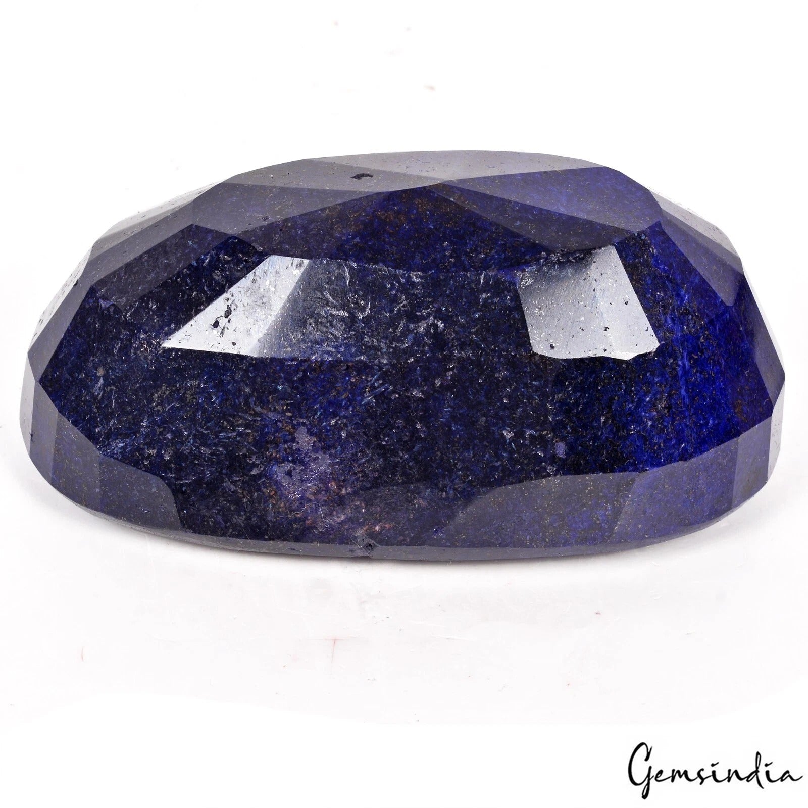 Blue Sapphire Loose Gemstone, Color Enhanced, Royal Blue — 121x66x51mm, 4340 Ct, Madagascar