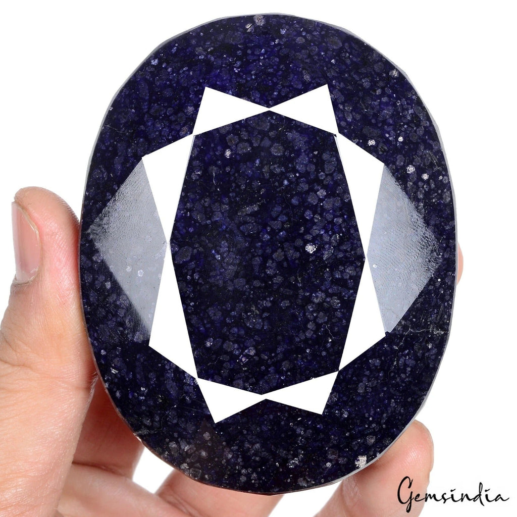 2280 Cts Natural African Blue Sapphire Oval Faceted Cut Museum Loose Huge Gem
