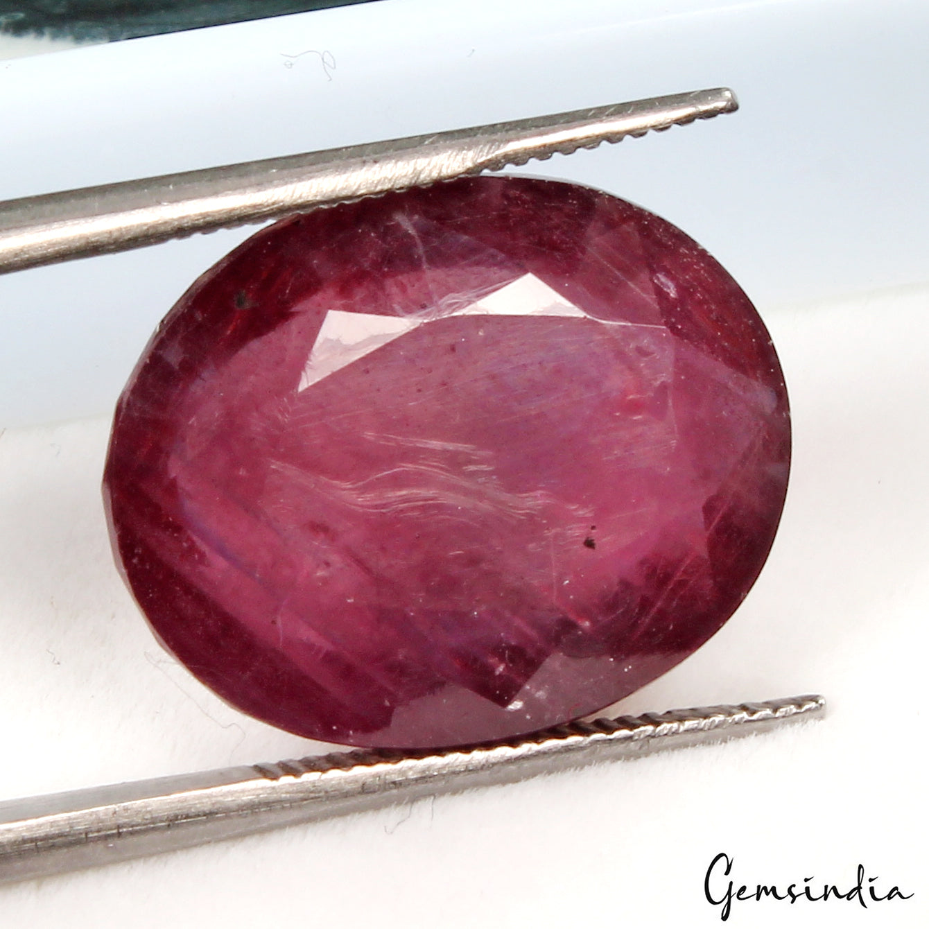 Certified 17.50Ct Natural Red Ruby Oval Cut Precious Heated Huge Gem, Mozambique