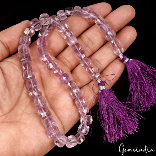 Amethyst Loose Gemstone, Untreated, Purple — 6mm to 9mm, 278.00 Ct