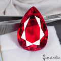 35.90 Cts Hydro Red Tourmaline Pear Faceted Cut Huge Excellent Eye Catching Gem