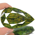 1480 Ct Natural Parrot Green Emerald Pear Faceted Earth Mined Huge Size Gemstone