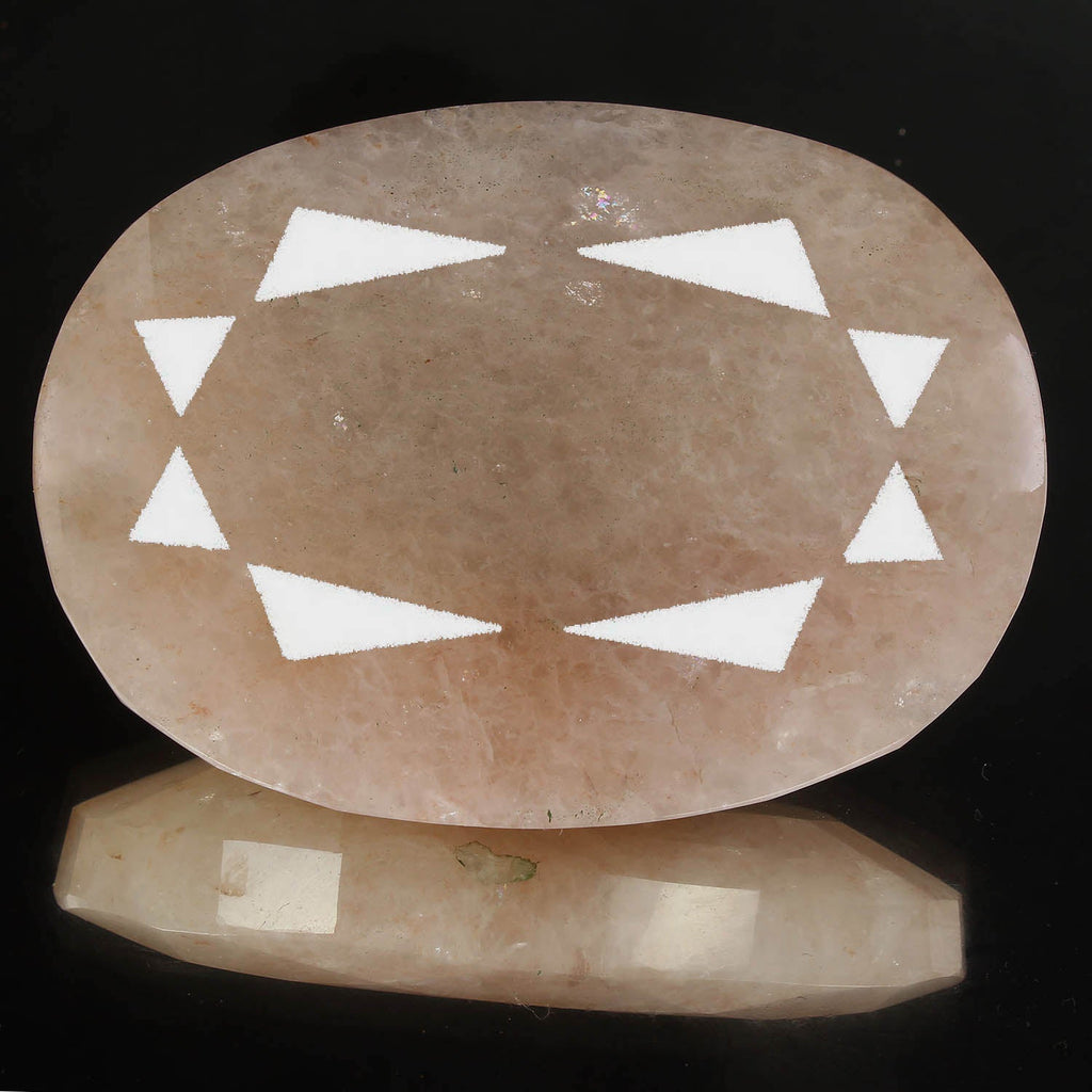 900 Cts Natural Untreated Pink Quartz Oval Faceted Cut Huge Size Loose Gemstone