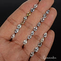 8 Cts/21 Pcs Natural Untreated Multi Color Aquamarine Pear Calibrated Loose Gems