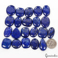 690 Cts/21 Pcs Natural Blue Lapis Lazuli Gold Flecks Mix Cab Wholesale Gemstones