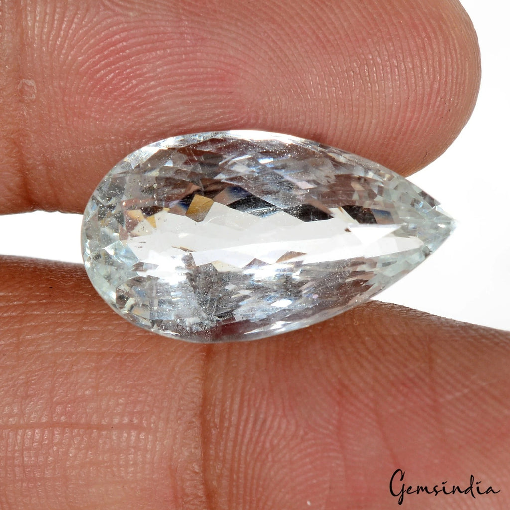 Aquamarine Loose Gemstone, Untreated — 21x11x9mm, 13.50 Ct