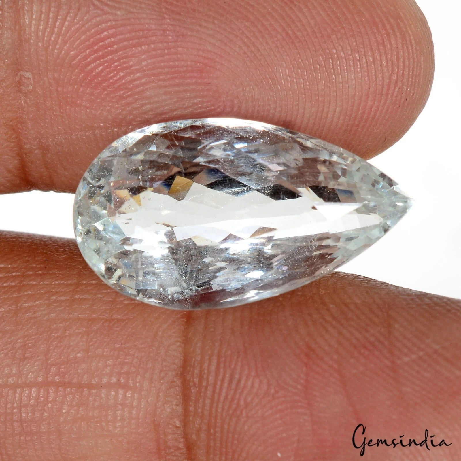 Aquamarine Loose Gemstone, Untreated — 21x11x9mm, 13.50 Ct