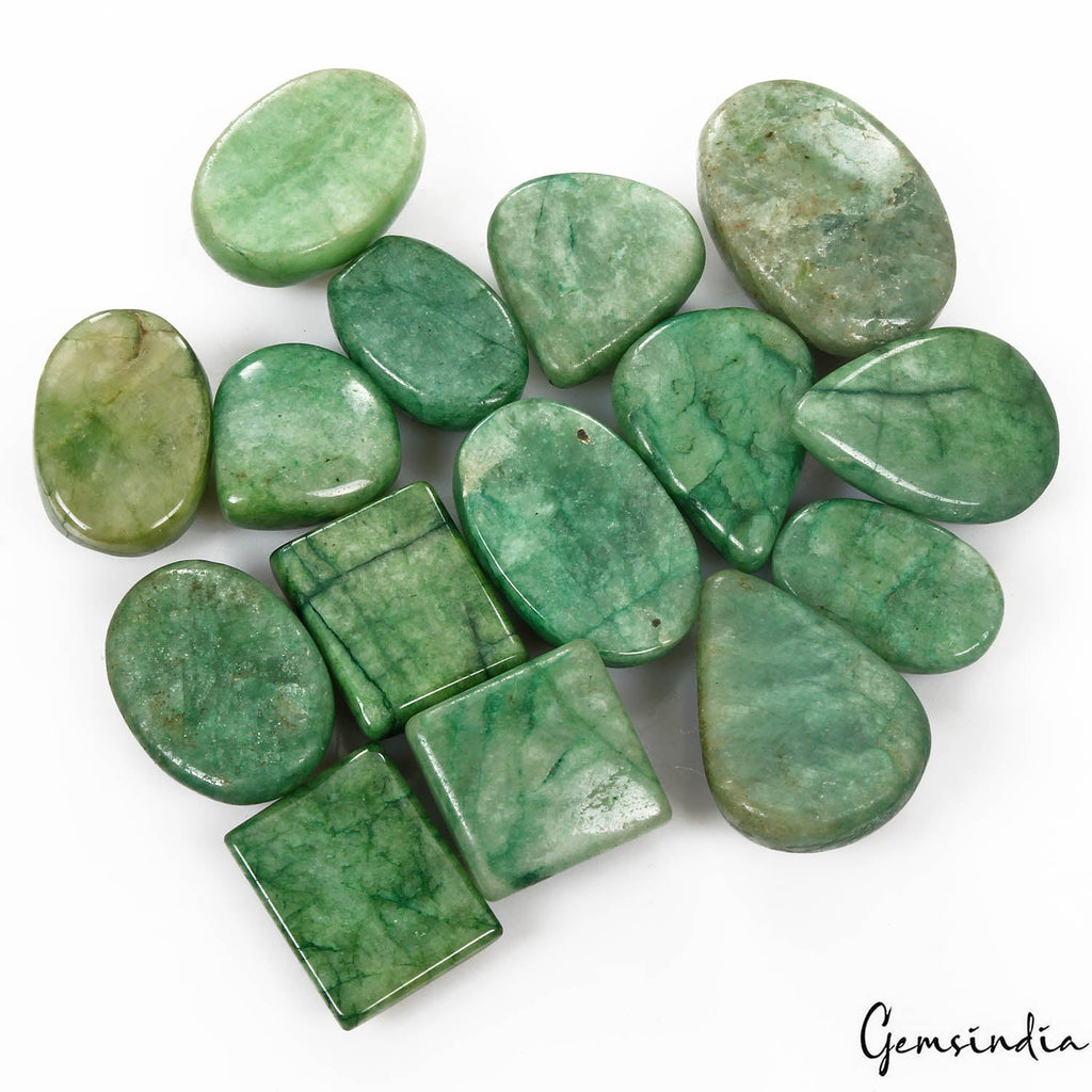 670 Cts/15 Pcs Natural Brazilian Green Emerald Mix Cab Loose Wholesale Gems Lot