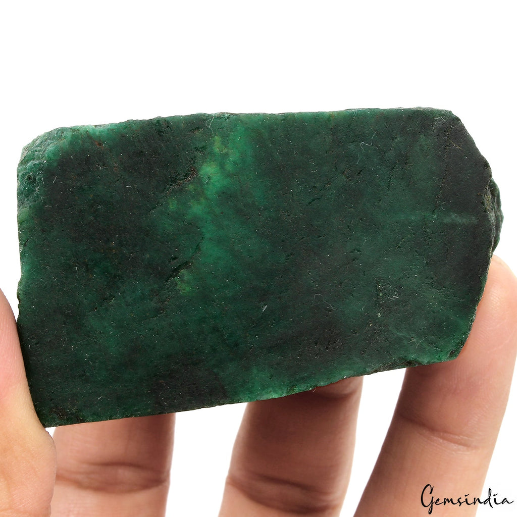 1240 Ct Natural Uncut Raw Green Rough Emerald Healing Crystal Mineral Rock Gems